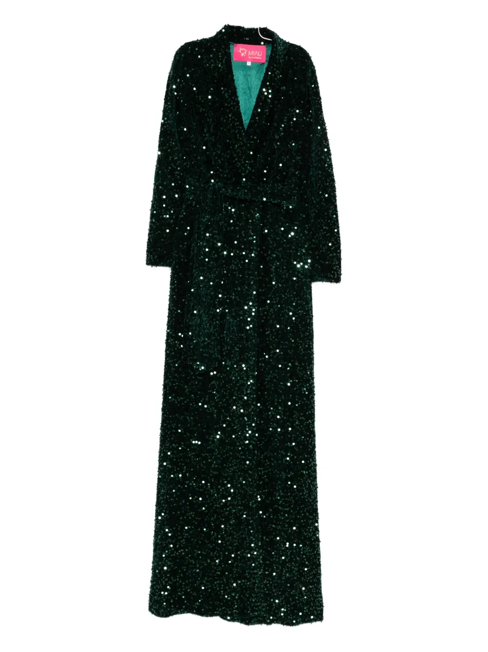 MIAU by Clara Rotescu Amal gown - Verde