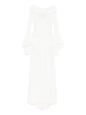 MIAU by Clara Rotescu white maxi dress