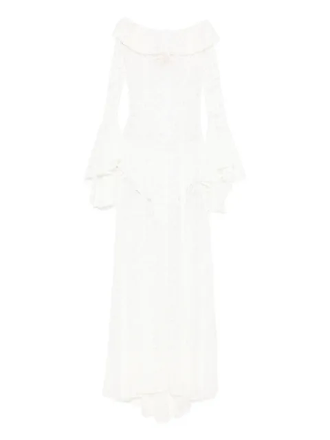 MIAU by Clara Rotescu white maxi dress