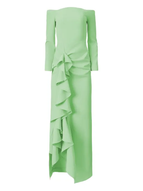 MOOS STUDIO ruffled off-shoulder dress