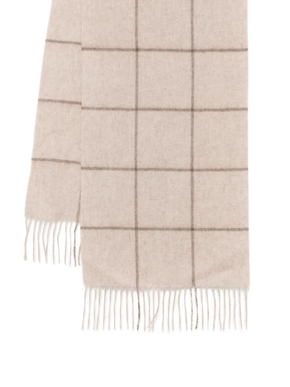  N.peal Check Scarf - Neutrals 