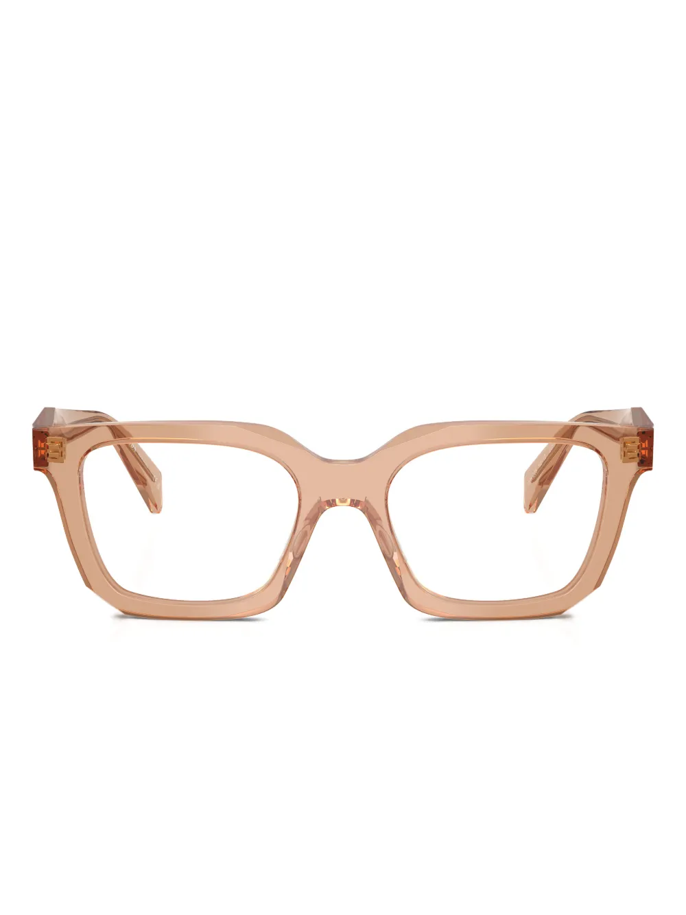 Prada Eyewear geometric glasses - Toni neutri