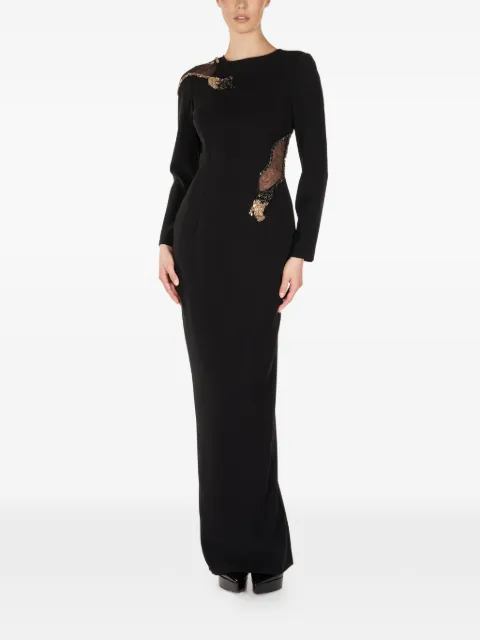 ARAFTU embellishment-detail split maxi dress