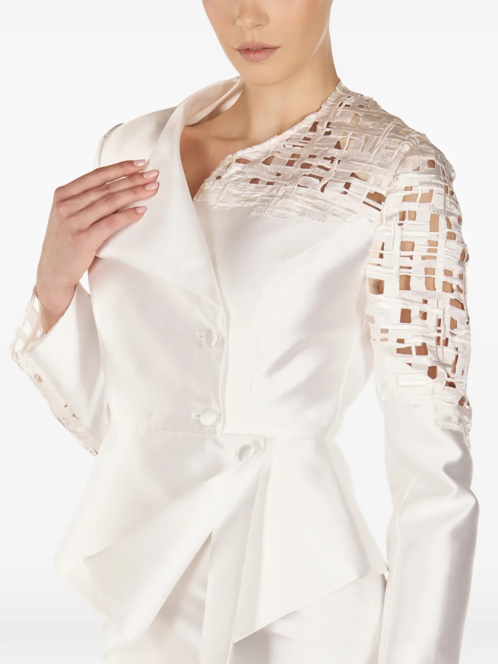 Cut-Out One-Button Suit