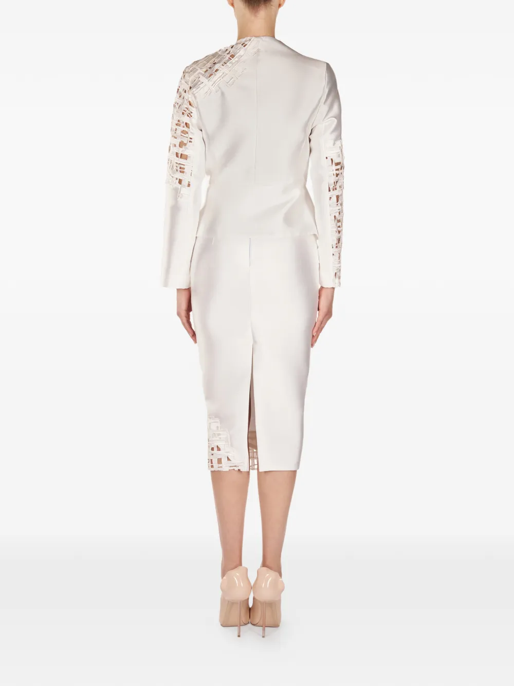 Cut-Out One-Button Suit