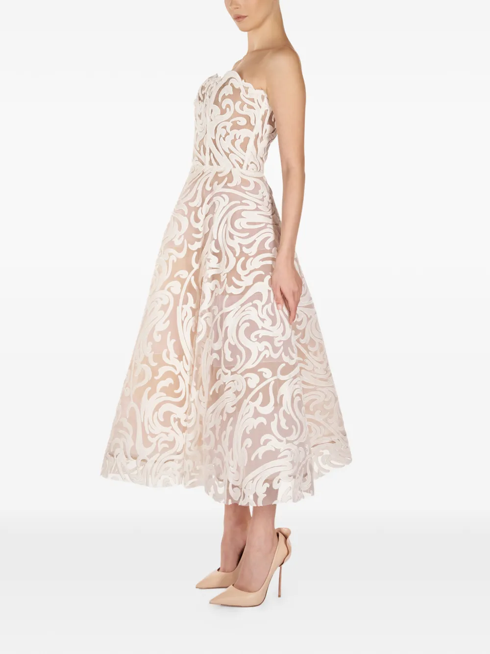ARAFTU strapless patterned midi dress | Vestidos de noche | Image 2