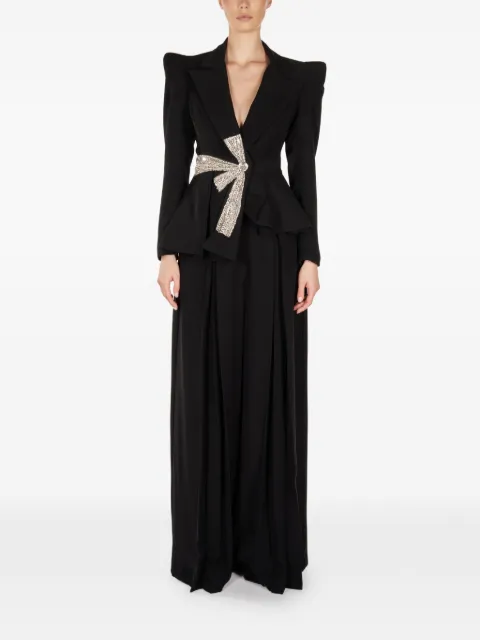 ARAFTU bow peplum all in one