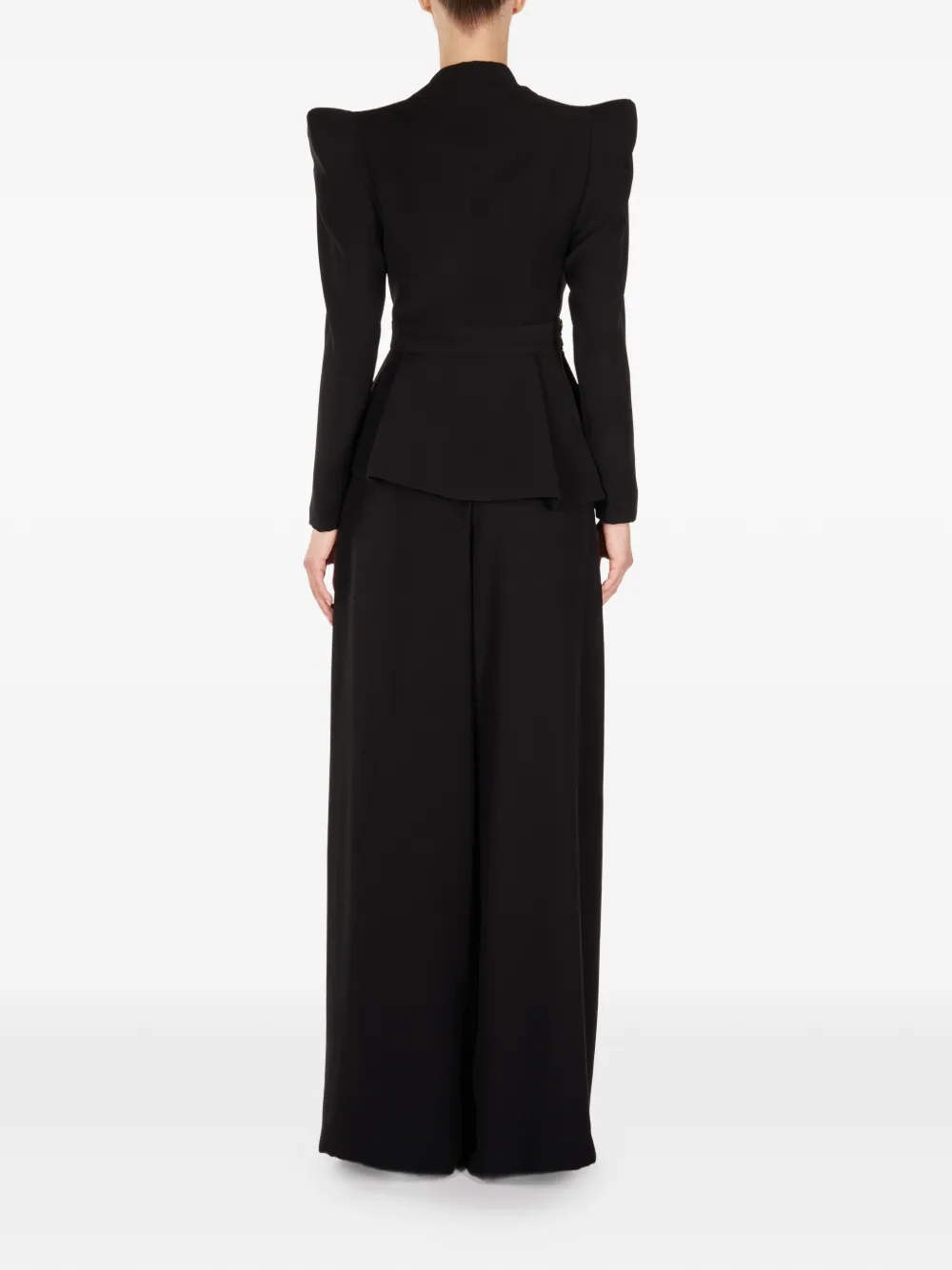 ARAFTU Strik peplum Zwart