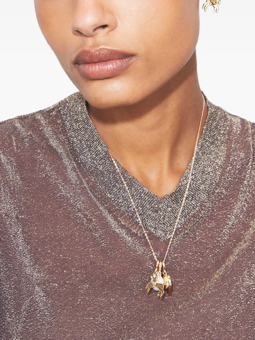 Tory Burch Curiosity horse-pendant necklace - Goud