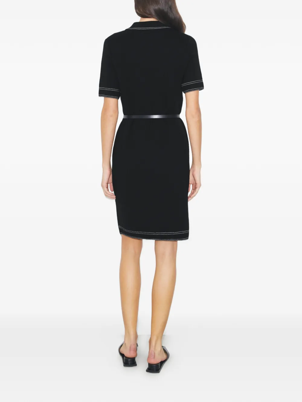 Tory Burch Mini-jurk met stiksel Zwart