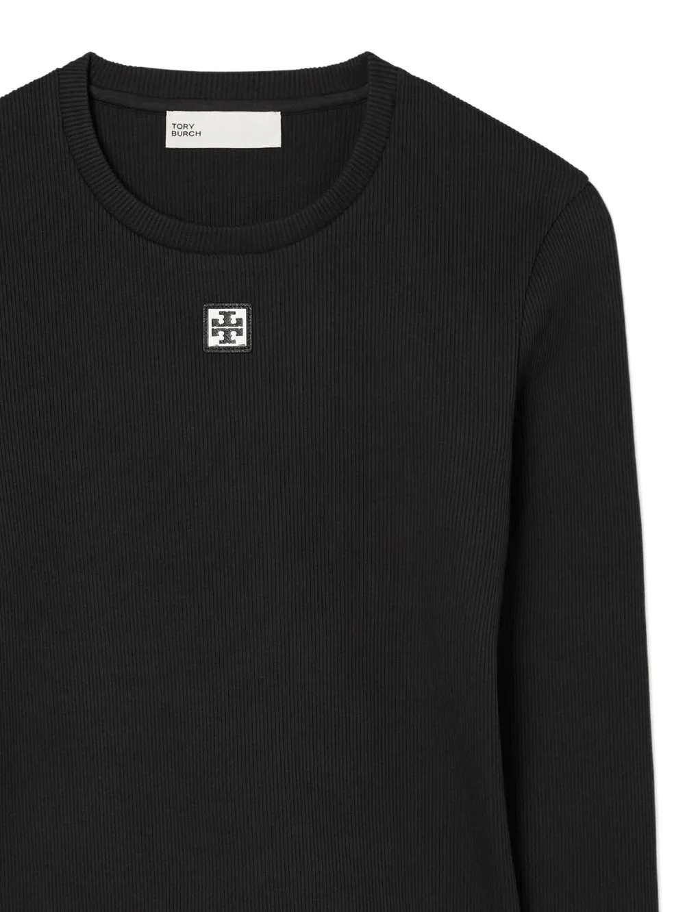 Tory Burch T-shirt met logo Zwart