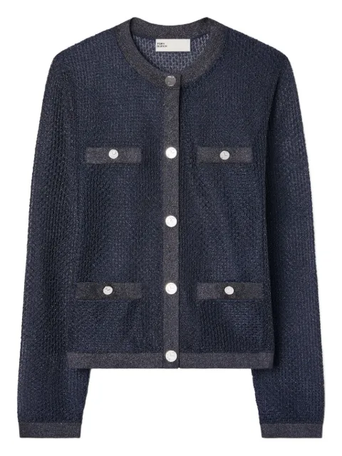 Tory Burch kendra mesh cardigan