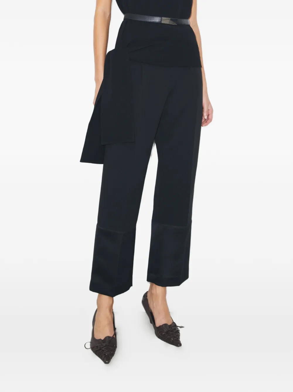 Tory Burch Cropped broek Zwart