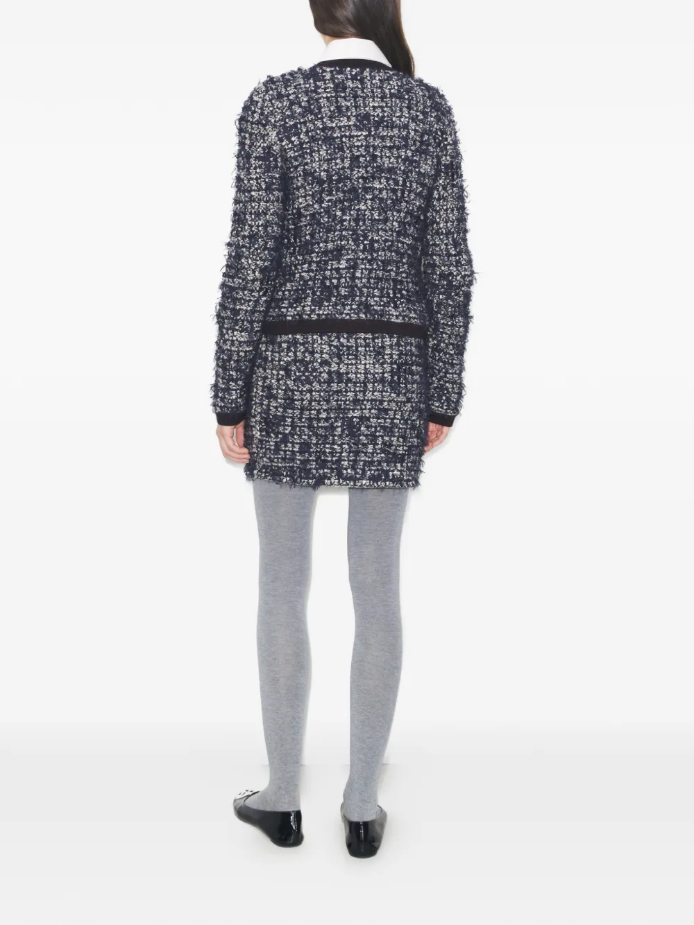  Tory Burch Kendra Tweed Mini Skirt - Blue 