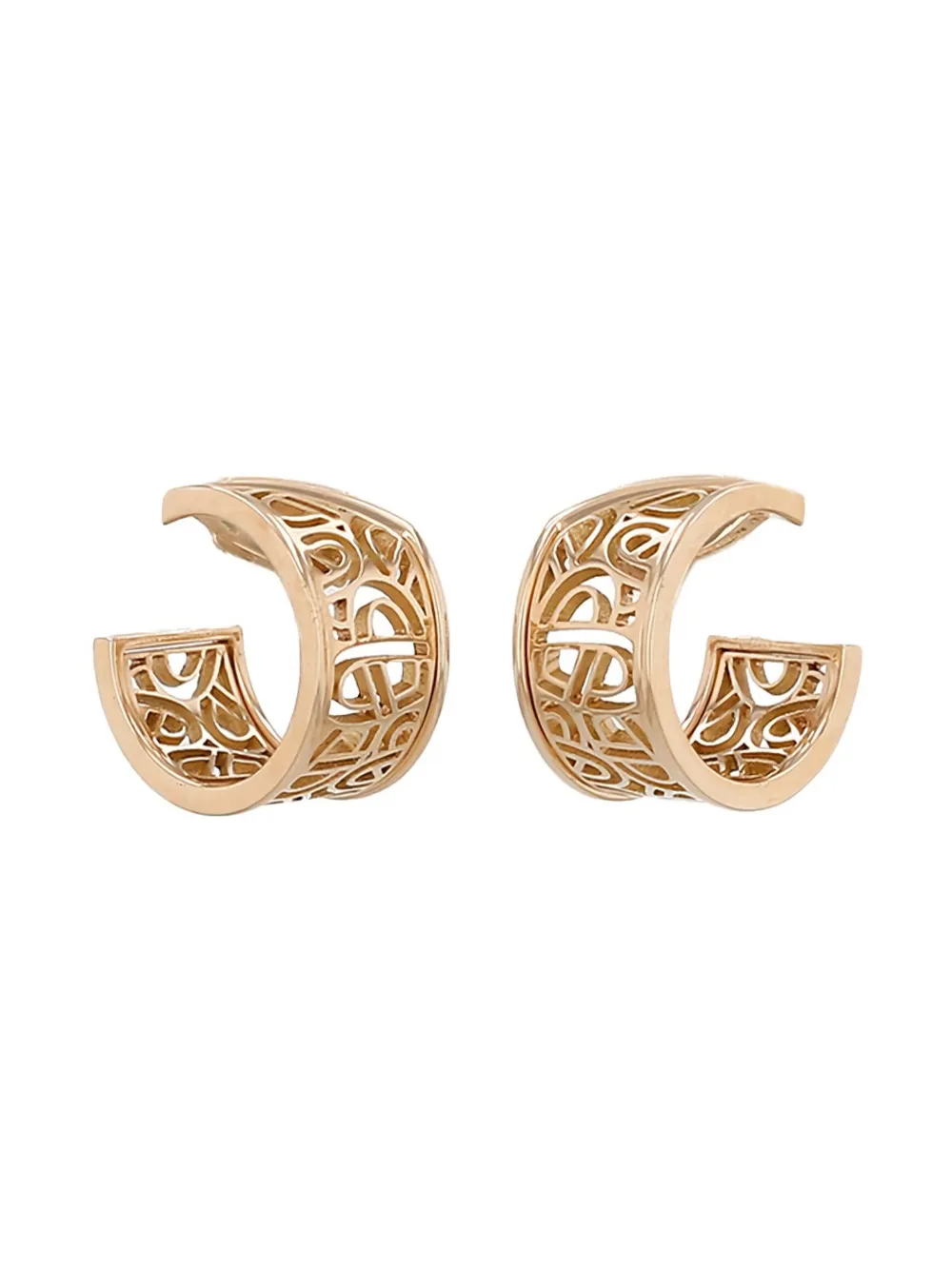 Poiray 2010's gold coeur earrings - Oro