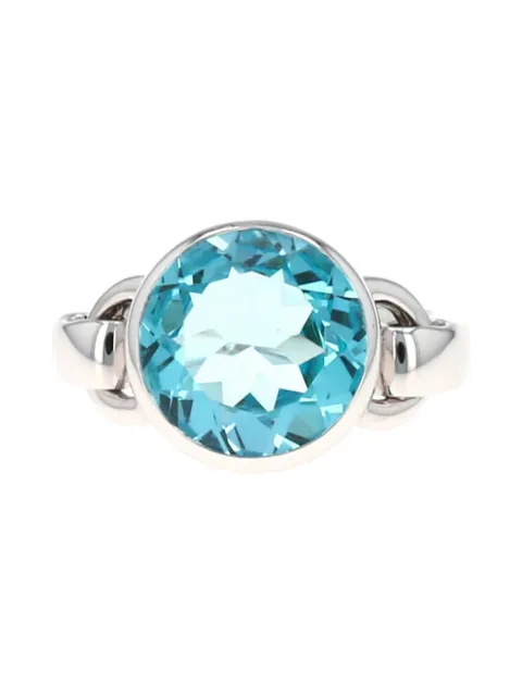 Poiray Indrani topaz half-articulated ring