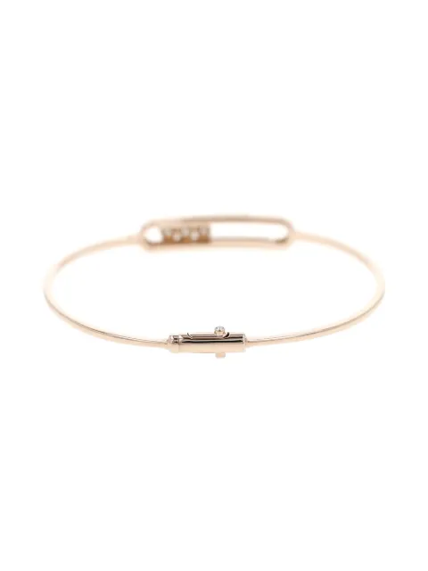 Messika 2010's Move diamond pink gold bangle bracelet
