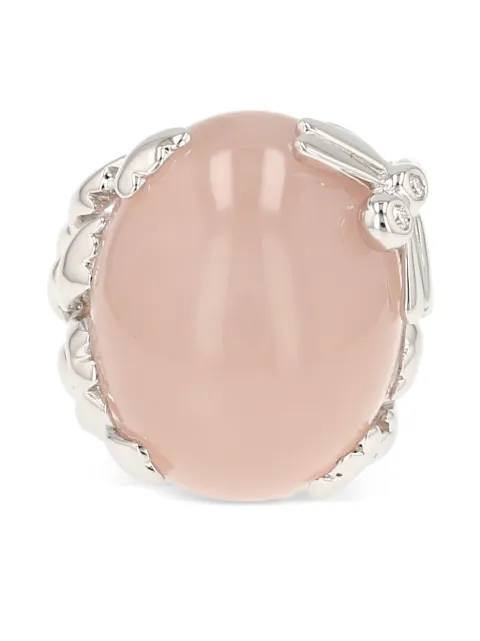 Christian Dior Pre-Owned 2000's Gourmande diamond quartz gold ring