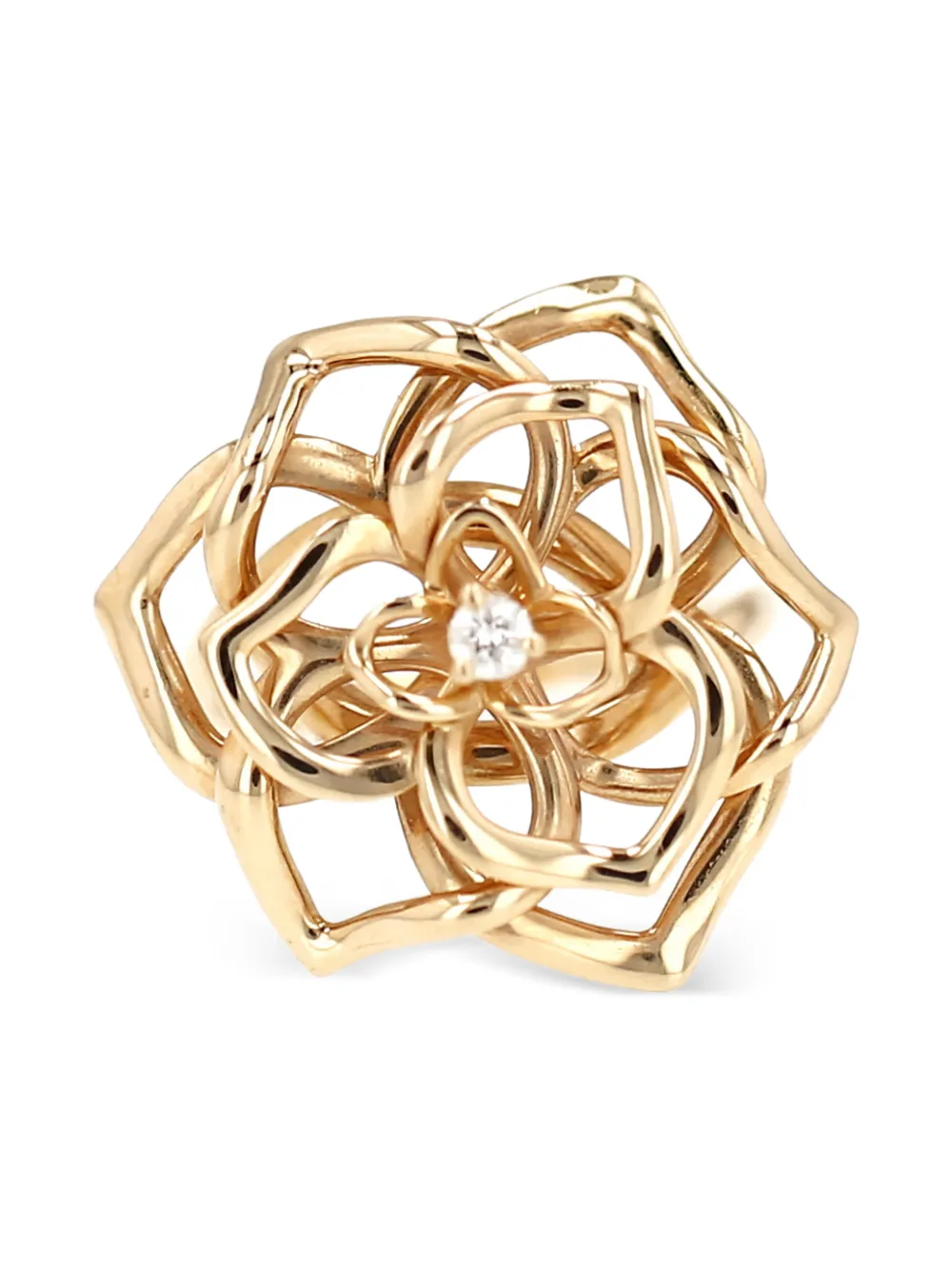 Piaget 2010's diamond rose gold ring