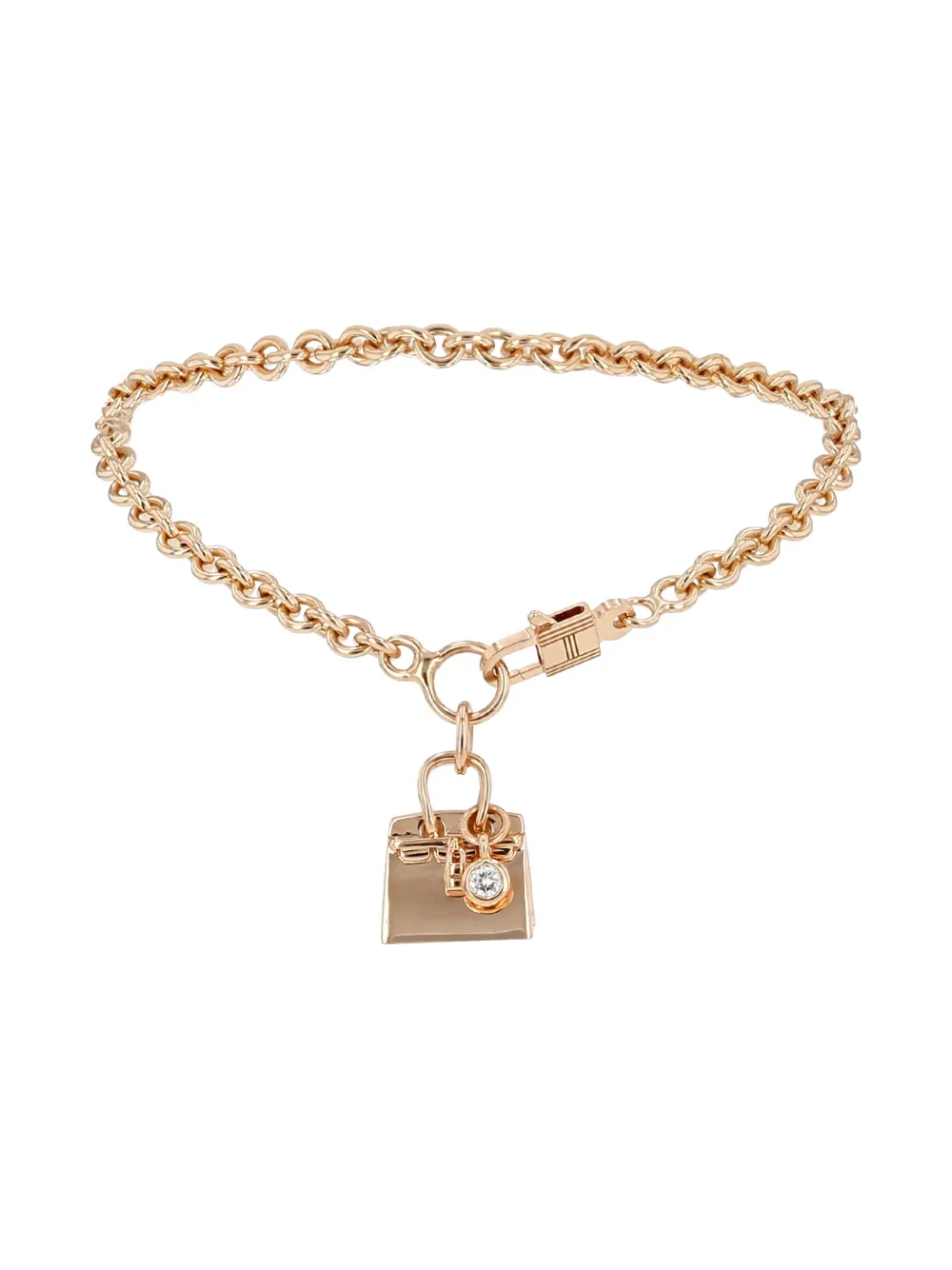 Hermès Pre-Owned 2020's Birkin diamond pink gold bracelet - Oro