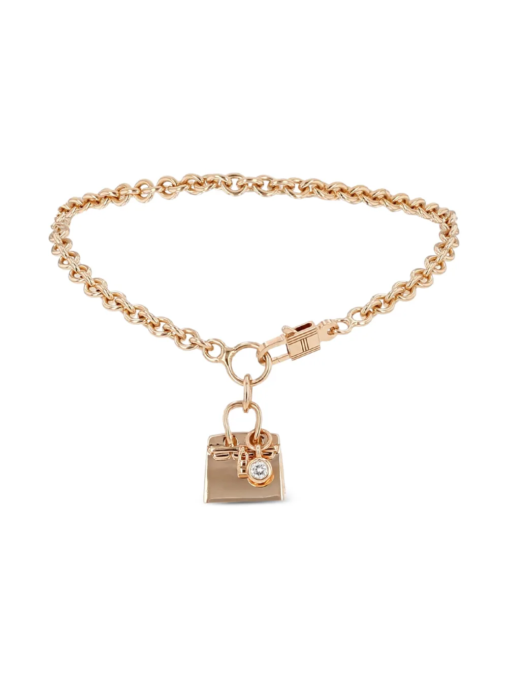 Hermès Pre-Owned 2020's Birkin diamond pink gold bracelet - Oro