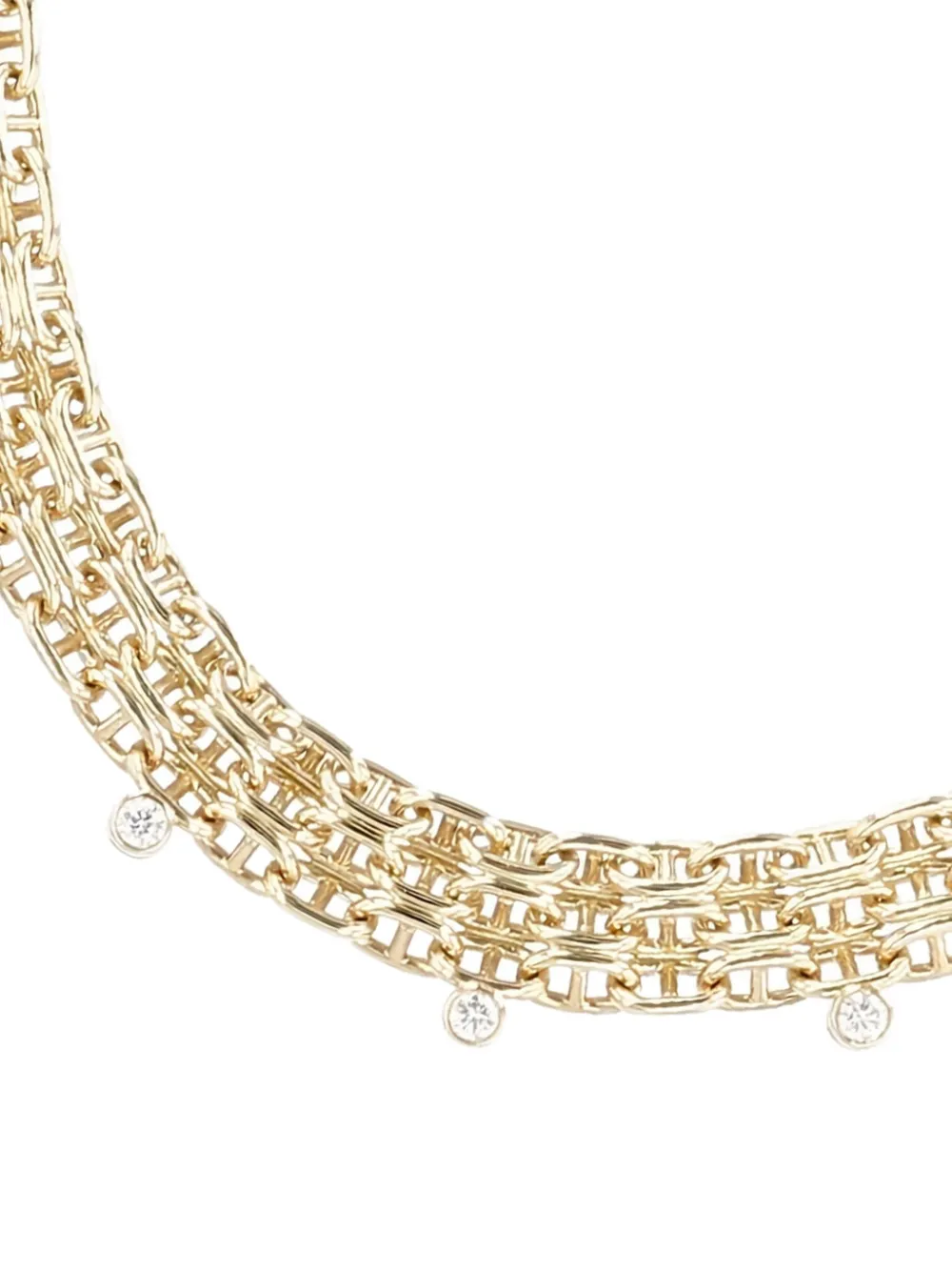 Hermès Pre-Owned collar de cadena con diamantes 2020 | Image 2