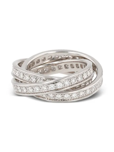 Cartier 2010s Weißgoldring mit Diamanten