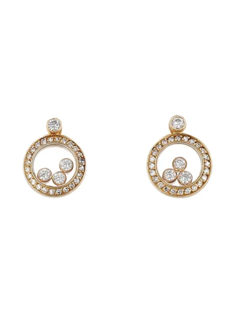 Chopard Pre-Owned 2010's diamond yellow gold earrings
