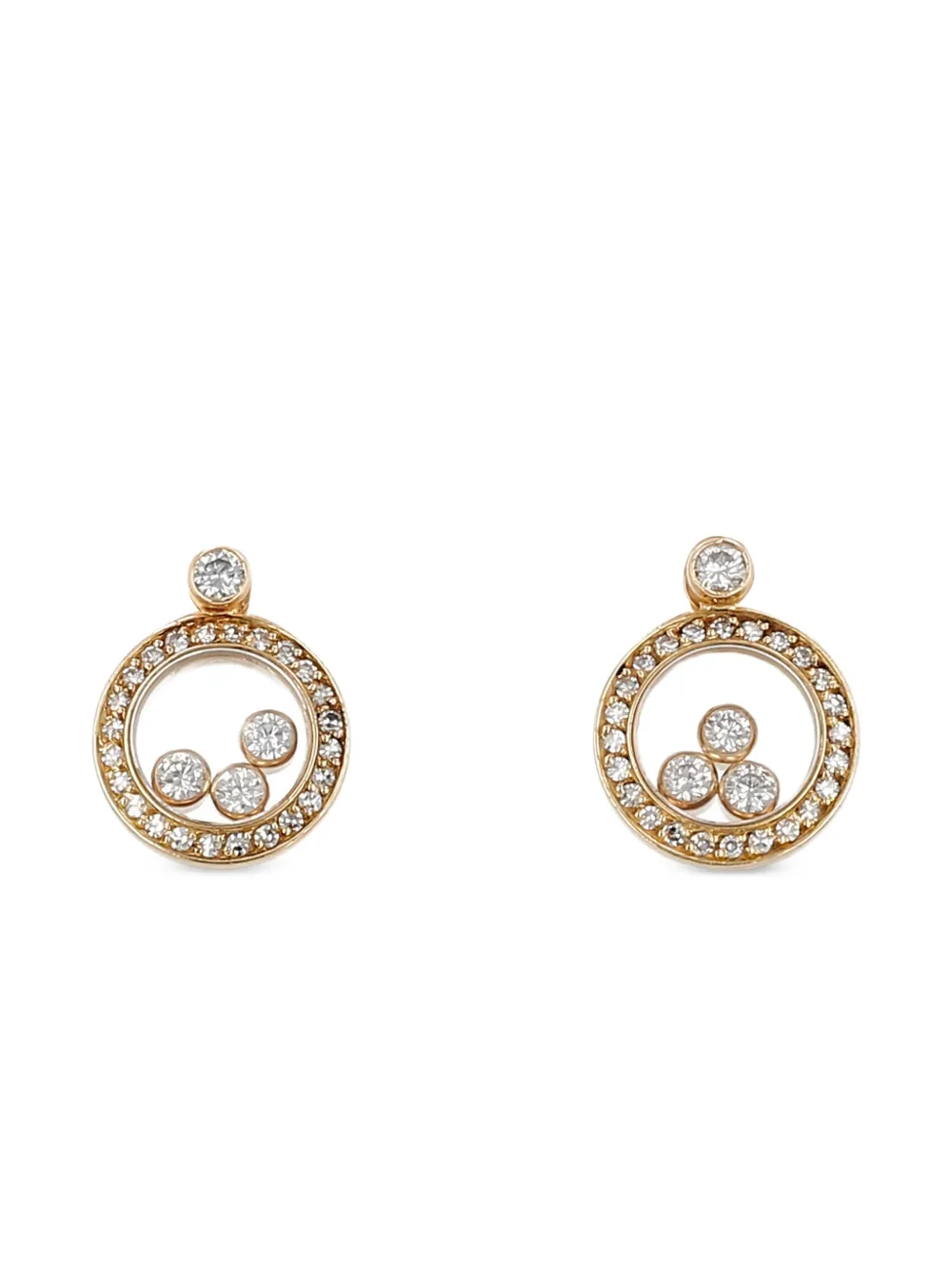 Chopard Pre-Owned aretes en oro amarillo con diamantes 2010 | dorado | Image 1