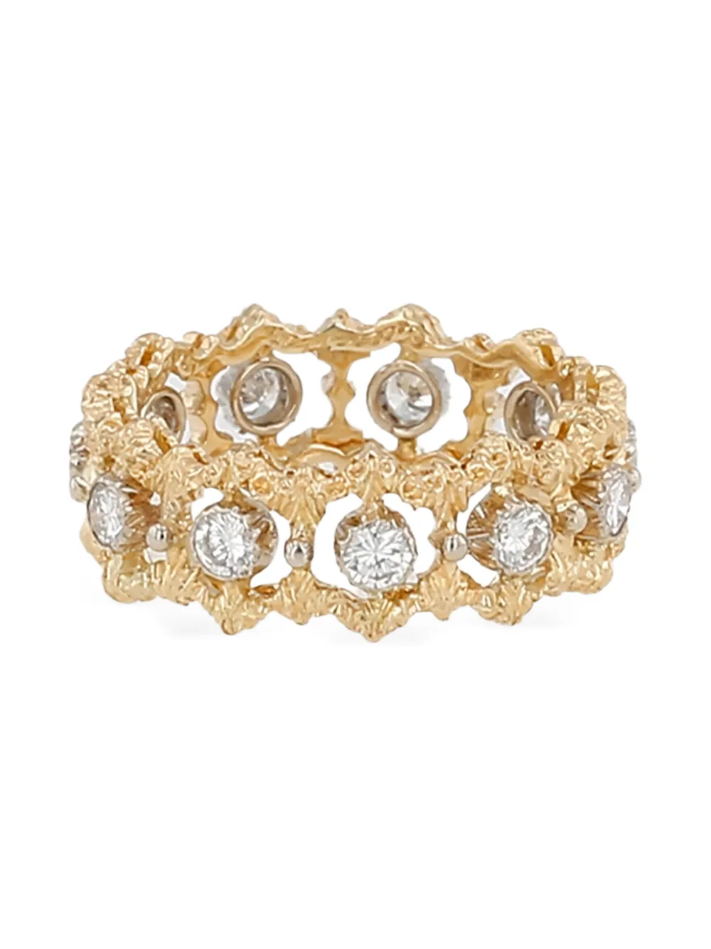 Buccellati 2010's diamond rombi ring - Oro