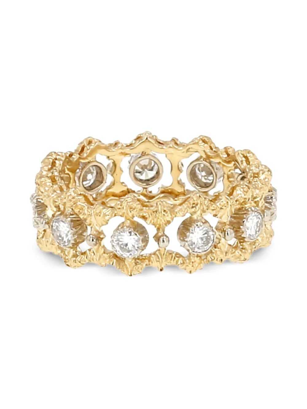  Buccellati 2010's Diamond Rombi Ring - Gold 