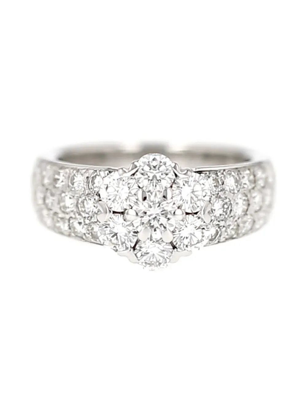 Van Cleef & Arpels diamond flower ring - Argento