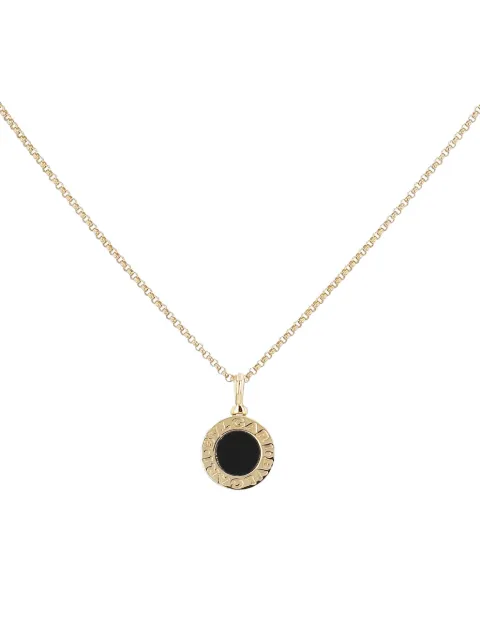 Bvlgari Pre-Owned onyx yellow gold pendant