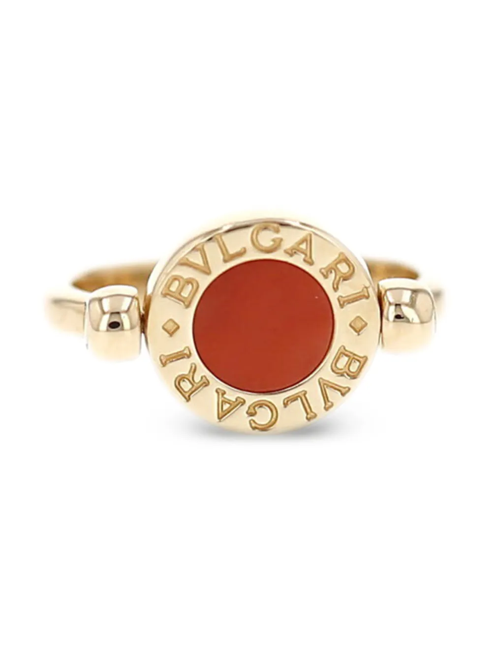 Bvlgari Pre-Owned 2010's coral and onyx ring - Oro