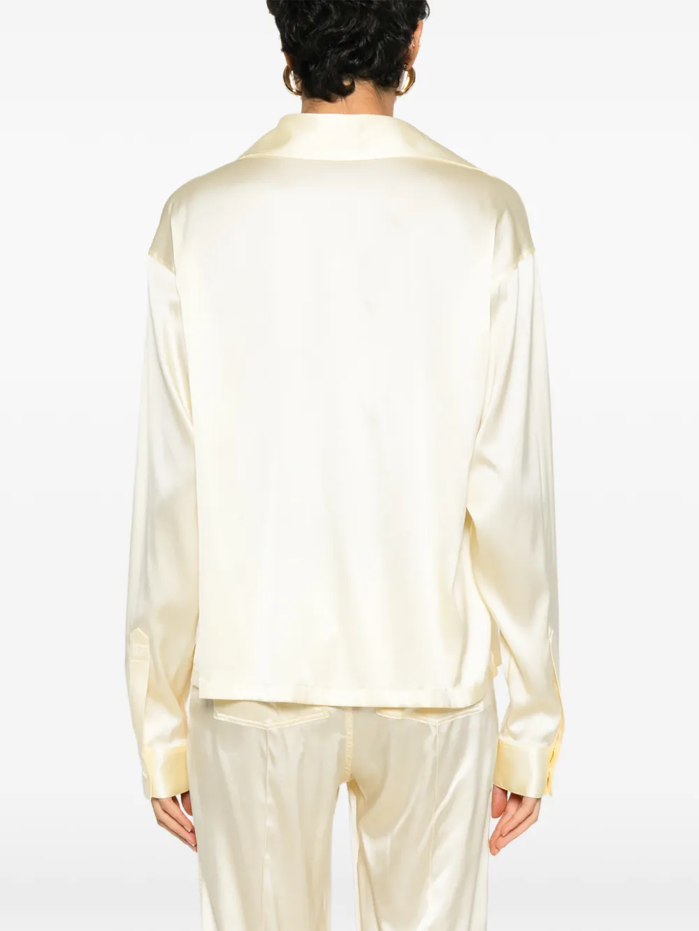 TOM FORD Blouse met V-hals Geel