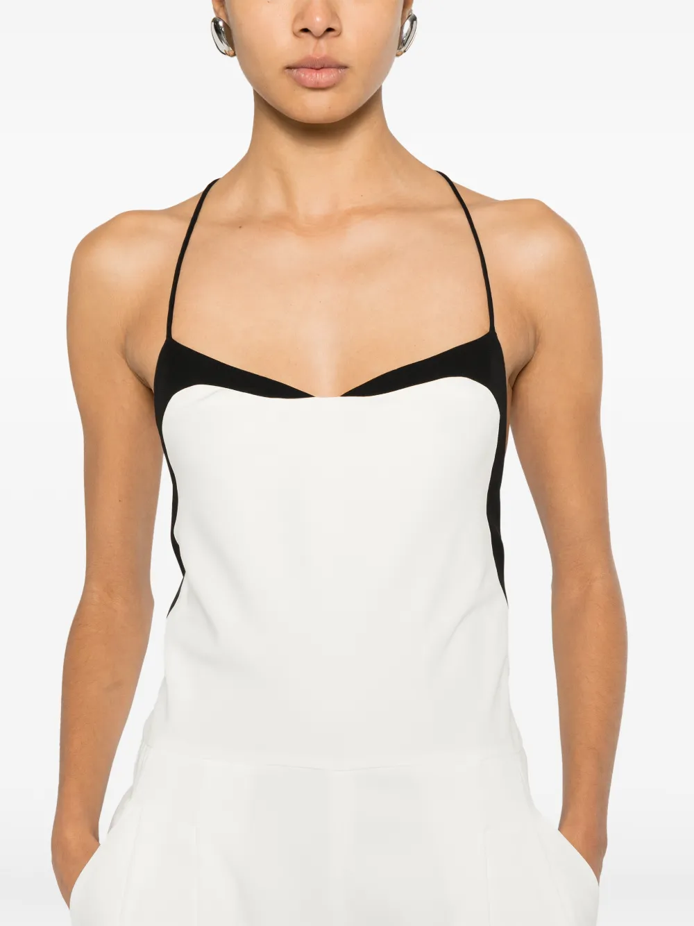TOM FORD Mouwloze jumpsuit Wit