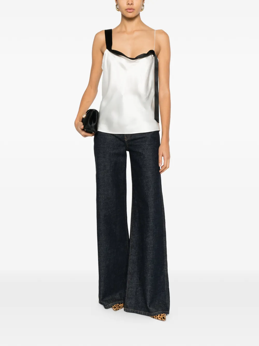 TOM FORD bow-detail top - Wit