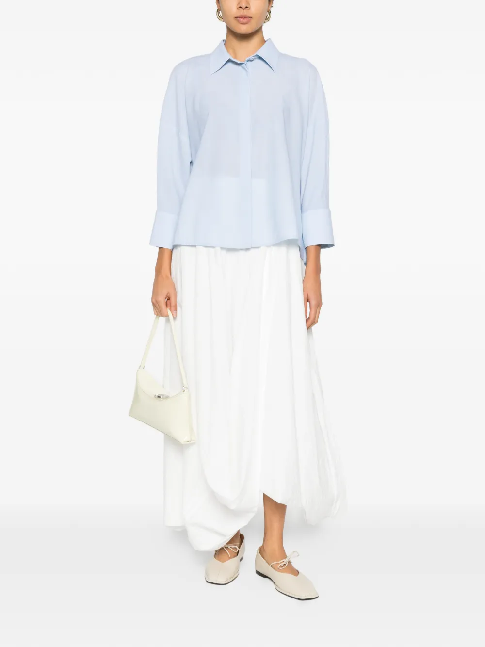 Fabiana Filippi collared shirt - Blauw