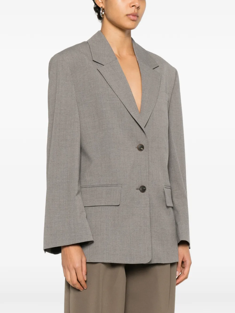  By Malene Birger Liva Buttoned Blazer - Grey 