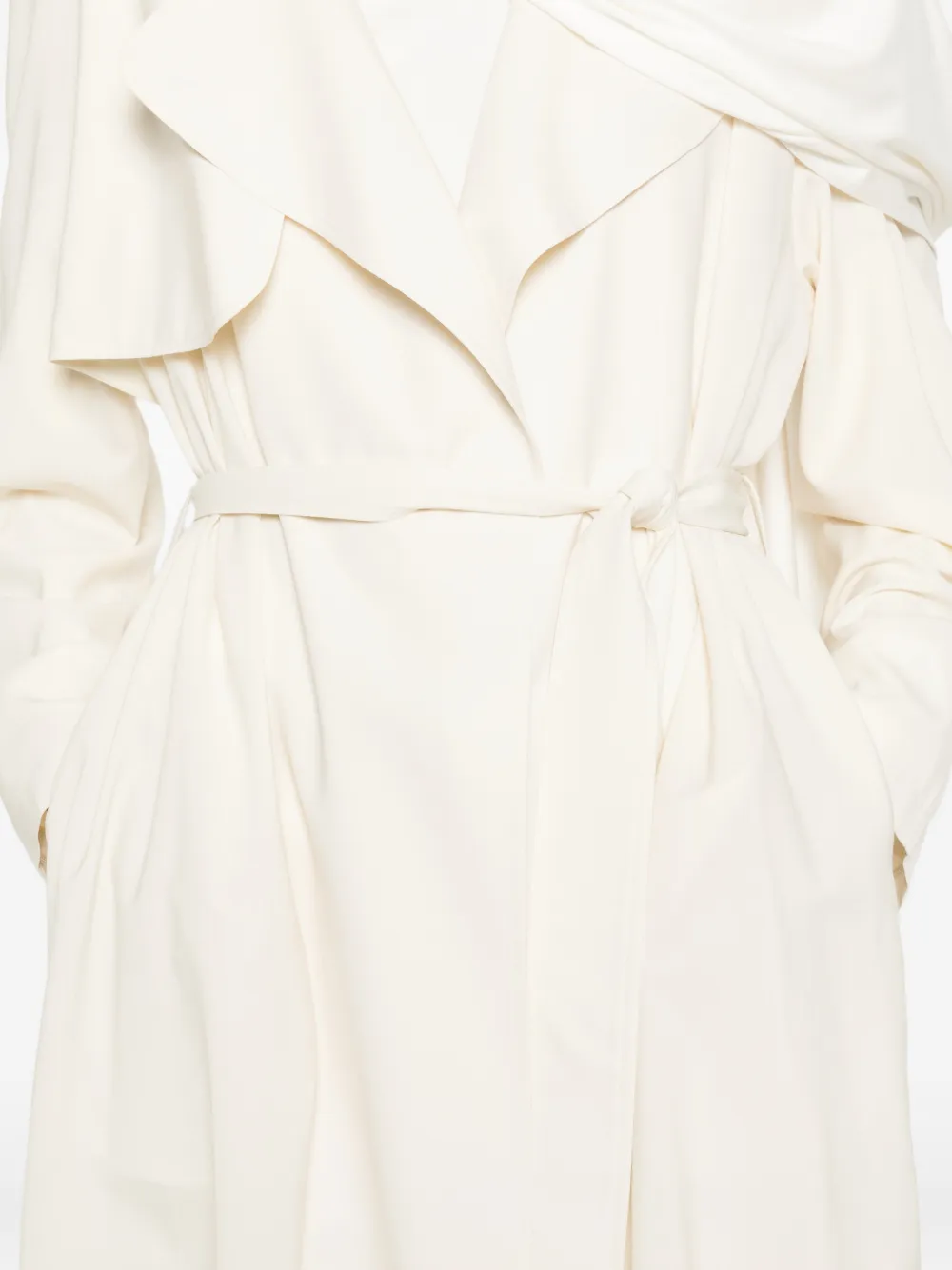 Fabiana Filippi Trenchcoat met ceintuur Beige