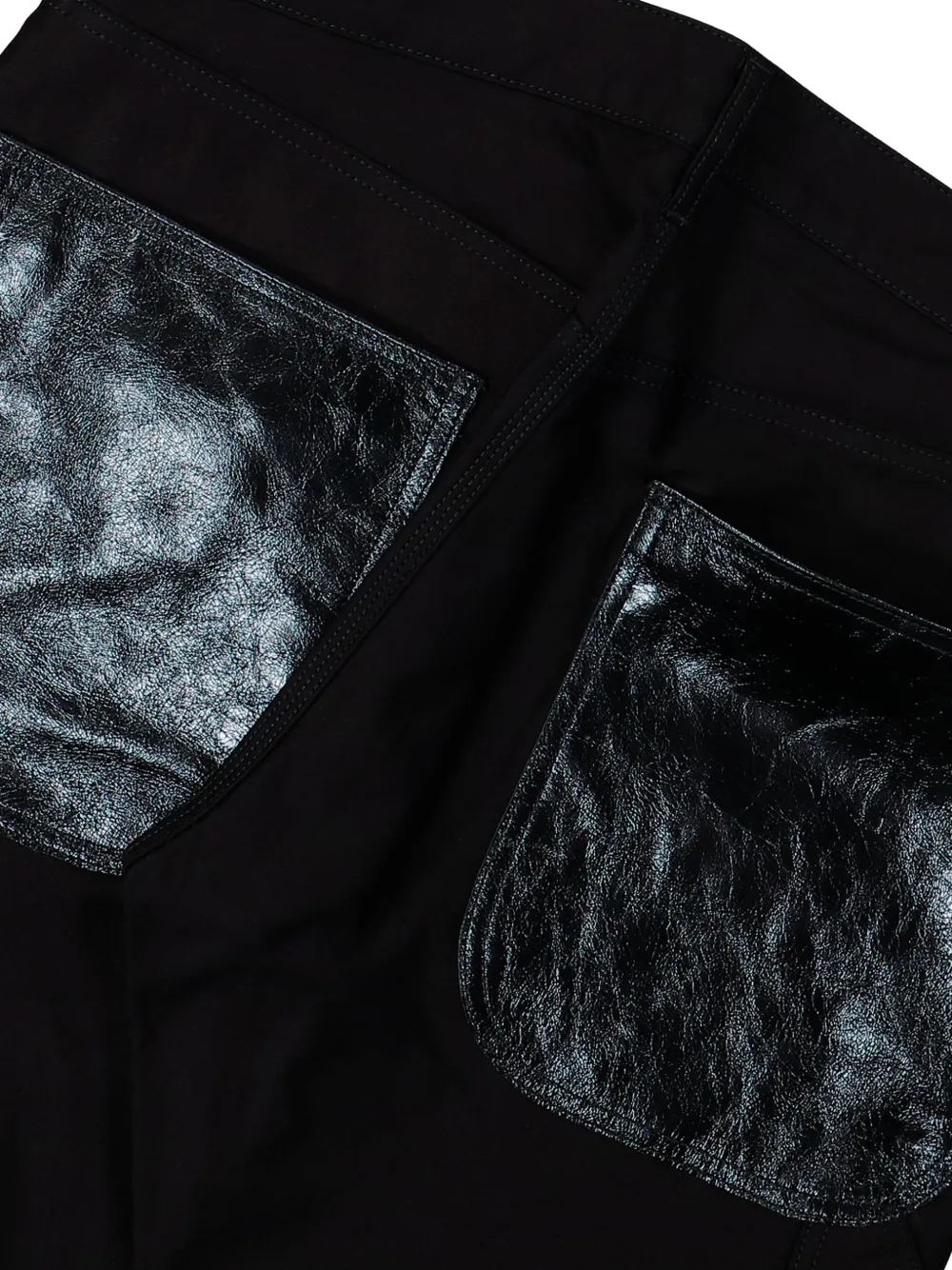 Comme des Garçons Homme Jeans met vlakken Zwart