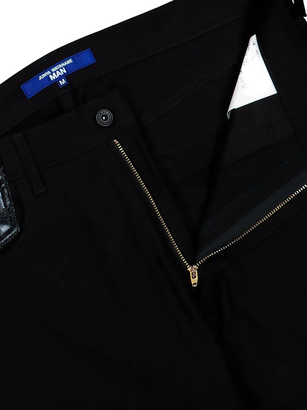 Comme des Garçons Homme Jeans met vlakken Zwart