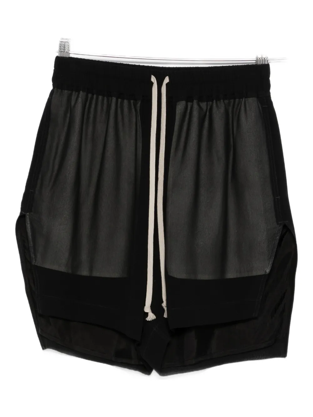 Rick Owens drawstring panelled shorts | negro | Image 1
