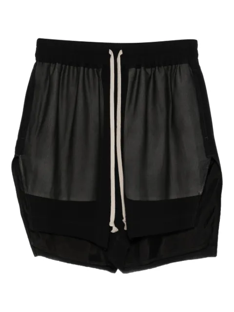 Rick Owens drawstring panelled shorts