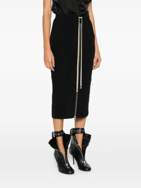 Rick Owens ドローストリング スカート | ブラック | FARFETCH JP