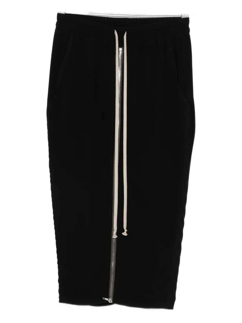 Rick Owens drawstring zip midi skirt | Black | Image 1