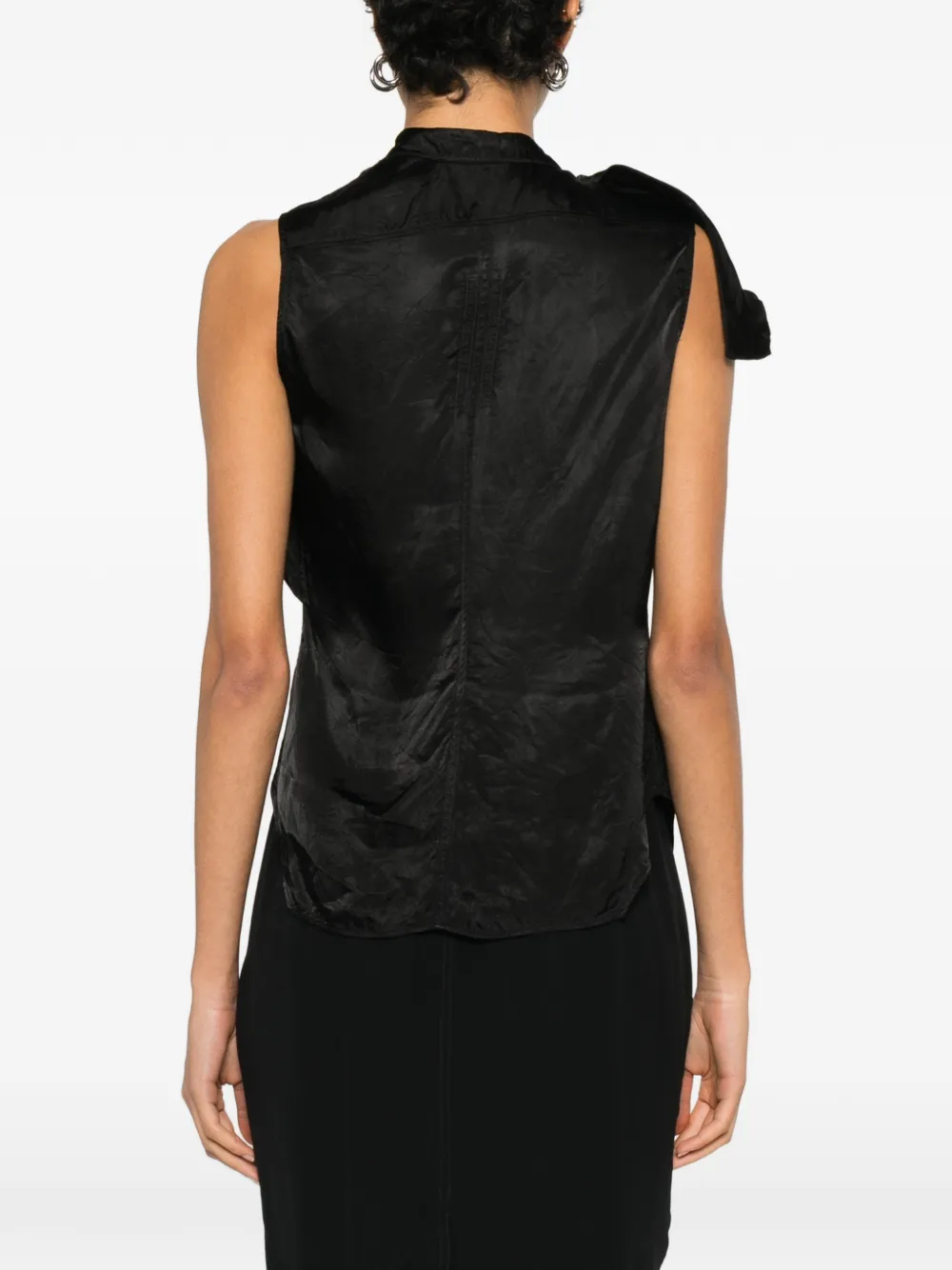 Rick Owens Gedrapeerde top Zwart