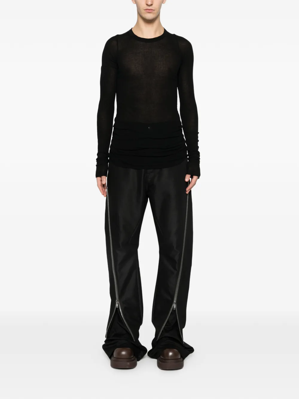 Rick Owens Bolan Banana zip-detail trousers | Regular-Fit & Straight Leg Pants | Image 2