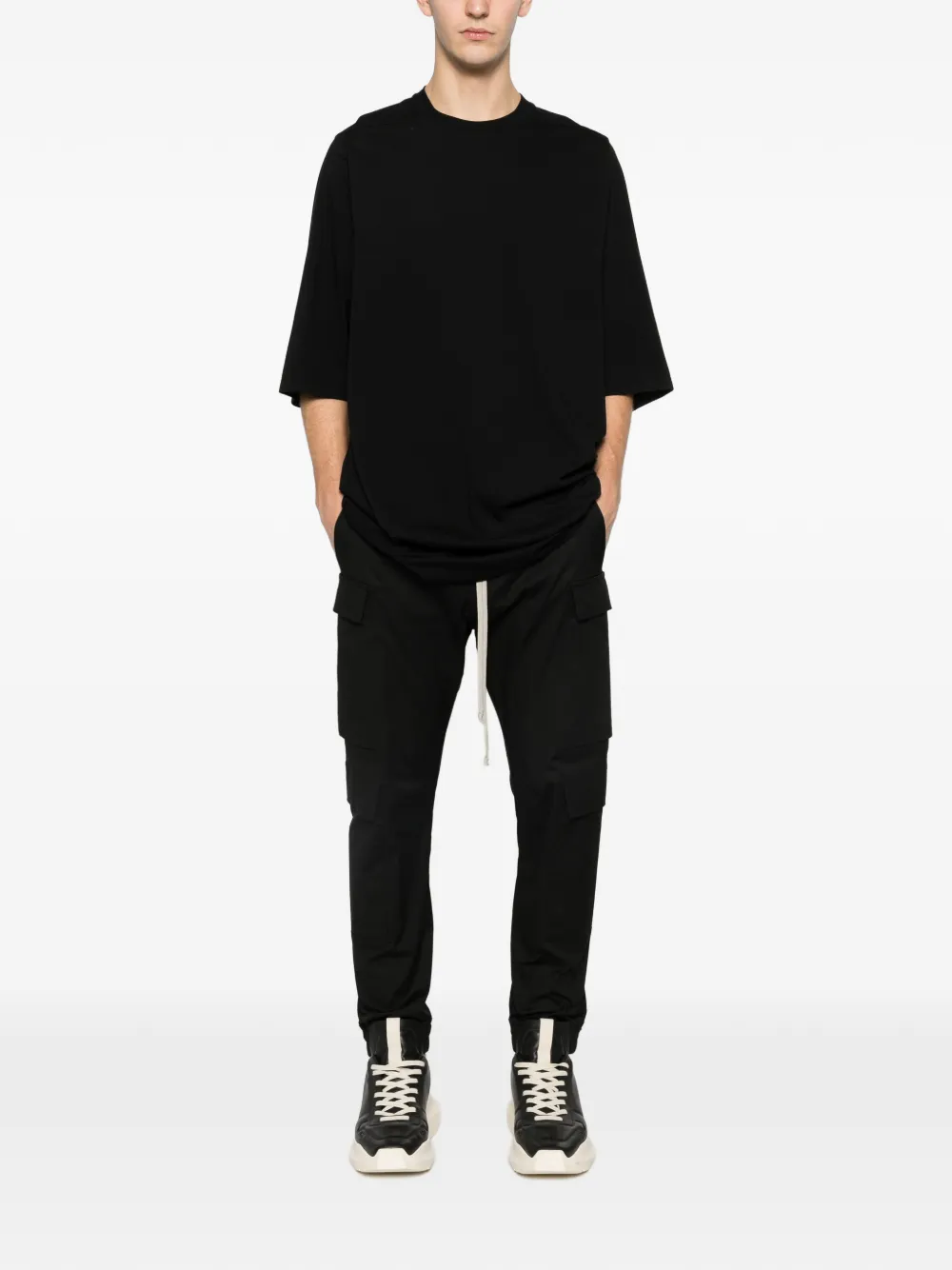 Rick Owens Mastodon drawstring cargo pants - Zwart