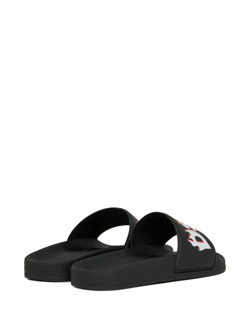 DSQUARED2 KIDS graphic-logo slides Zwart